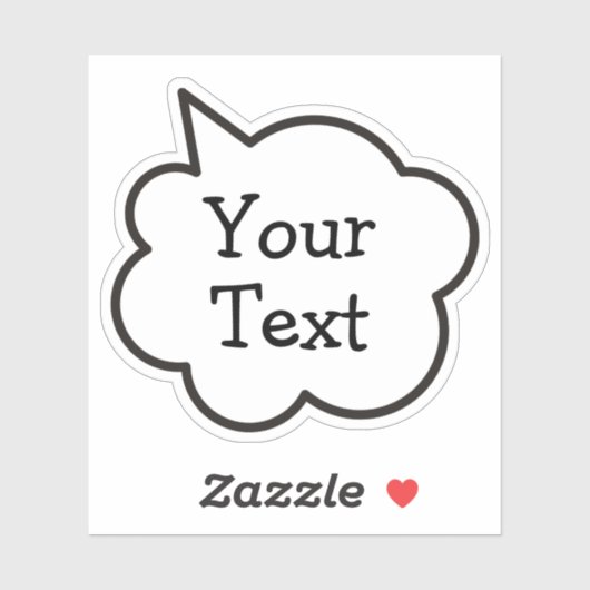 Spraakbel Sticker (Vel)