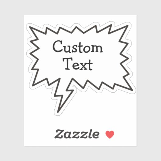 Spraakbel Sticker (Vel)