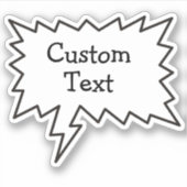 Spraakbel Sticker (Voorkant)