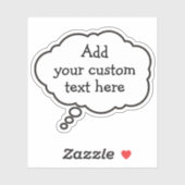 Spraakbel Sticker (Vel)