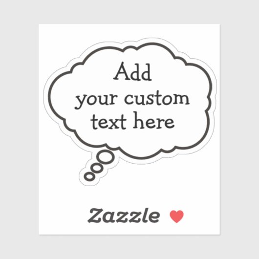 Spraakbel Sticker (Vel)