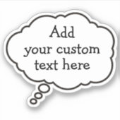 Spraakbel Sticker (Voorkant)