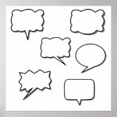 Spraakbeldesign Poster (Voorkant)