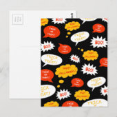 spraakbelletje halloween briefkaart (Voorkant / Achterkant)