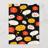 spraakbelletje halloween briefkaart (Voorkant)