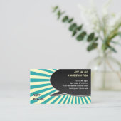 Spraakbubbelbarst Visitekaartje (Staand voorkant)