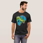 Spraakconsole voor games en reptielenhouder t-shirt (Voorkant volledig)