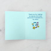 Spraakleraar Bedankt Card (Binnen)