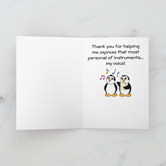 Spraakleraar Bedankt Card (Binnen)