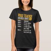 Spraakleraar Uurly Rate Voice Instructor Train T-shirt (Voorkant)