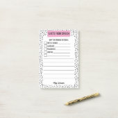 Spraaknotitie voor thuis- PERSONALISEREN Post-it® Notes (Op bureau)