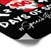 Spraakpatholoog SLP 100 dagen van school 100e dag Poster (Hoek)