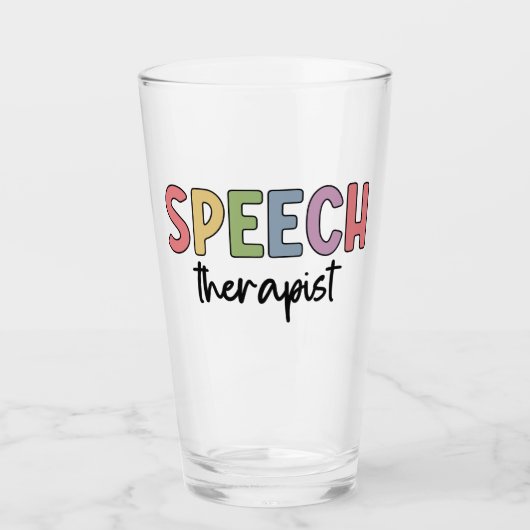 Spraakpatholoog Spraaktherapie Glas (Voorkant)