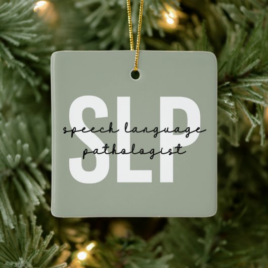 Spraakpatholoog Spraaktherapie Keramisch Ornament (Boom)