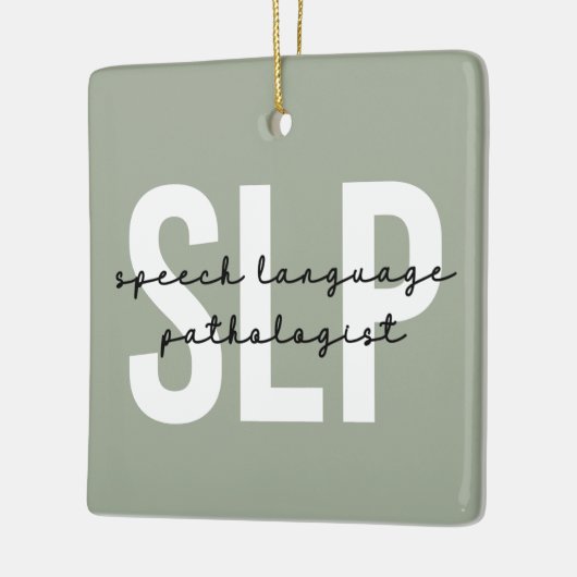 Spraakpatholoog Spraaktherapie Keramisch Ornament (Links)