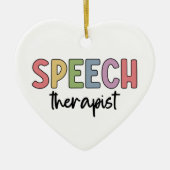 Spraakpatholoog Spraaktherapie Keramisch Ornament (Voorkant)
