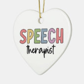 Spraakpatholoog Spraaktherapie Keramisch Ornament (Links)