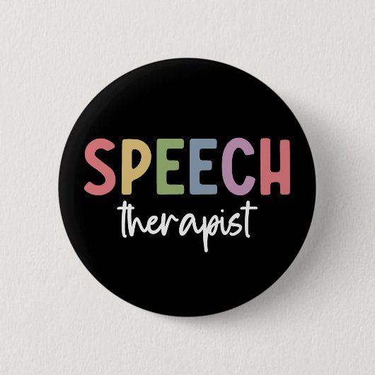 Spraakpatholoog Spraaktherapie Ronde Button 5,7 Cm (Voorkant)