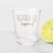 Spraakpatholoog Spraaktherapie Shot Glas (Achterkant)