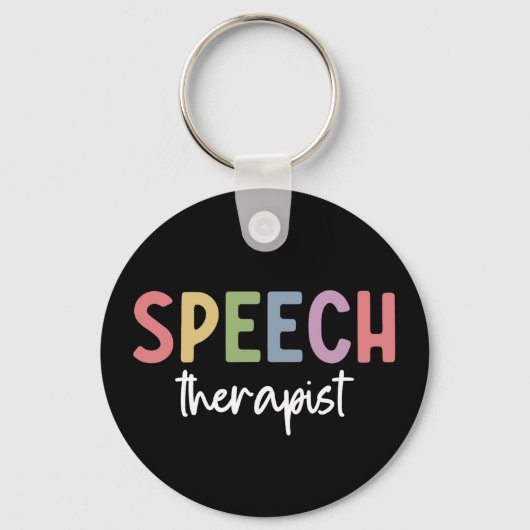 Spraakpatholoog Spraaktherapie Sleutelhanger (Voorkant)