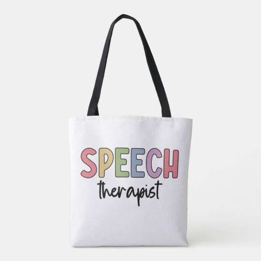 Spraakpatholoog Spraaktherapie Tote Bag (Achterkant)