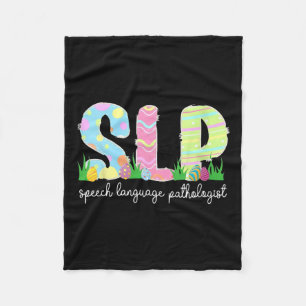 Spraaktaal Pathologie SLP Pasen Spraaktherapie Fleece Deken