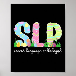 Spraaktaal Pathologie SLP Pasen Spraaktherapie Poster
