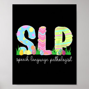 Spraaktaal Pathologie SLP Pasen Spraaktherapie Poster