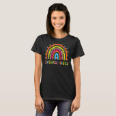 Spraaktaal Patholoog Boho Rainbow Speech V T-shirt (Voorkant volledig)