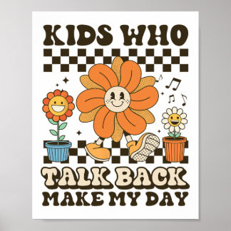 Spraaktaal Patholoog Kinder die Byck Mak praten Poster