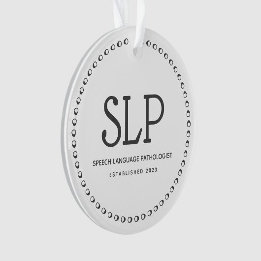Spraaktaal patholoog Ornament (voorkant)