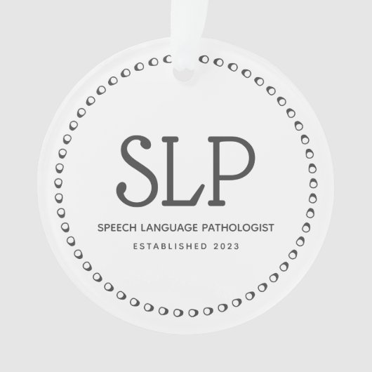 Spraaktaal patholoog Ornament (voorkant)