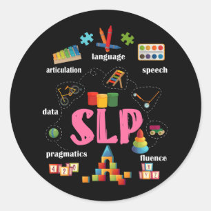 Spraaktaal Patholoog Pediatrische Scope van Pra Ronde Sticker