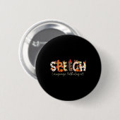 Spraaktaal Patholoog SLP Pompoen Herfst Dank Ronde Button 5,7 Cm (Voorkant /achterkant)