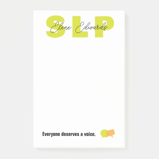 Spraaktaal patholoog therapeut post-it® notes (Voorkant)