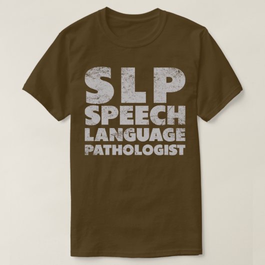 Spraaktaal Patholoog Wit Tekst T-shirt (Design voorkant)