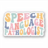 Spraaktaalpatholoog SLP-cadeaus Sticker (Voorkant)