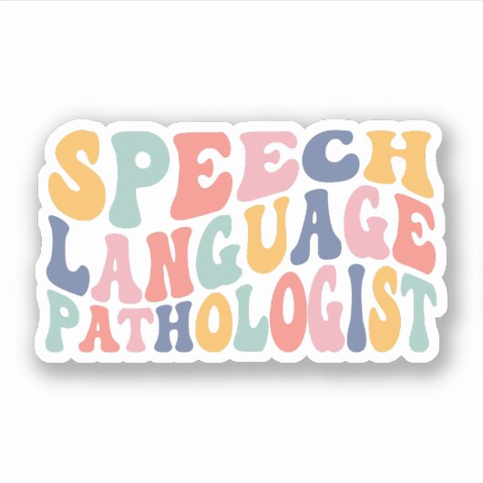 Spraaktaalpatholoog SLP-cadeaus Sticker (Voorkant)