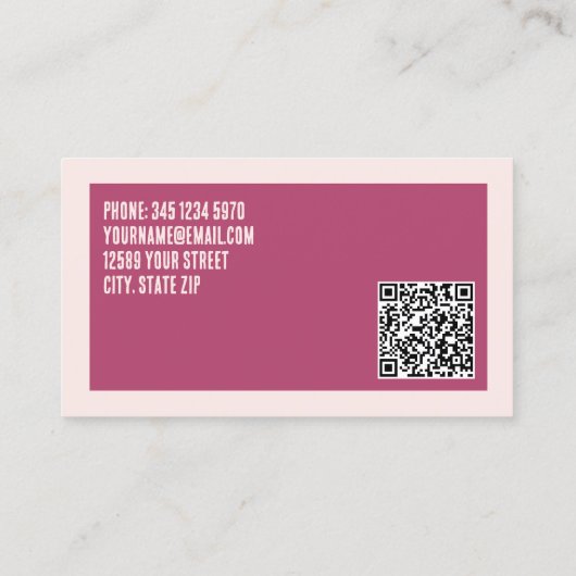 Spraaktherapeut aangepaste QR Visitekaartje (Achterkant)