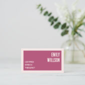 Spraaktherapeut aangepaste QR Visitekaartje (Staand voorkant)