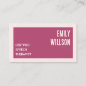 Spraaktherapeut aangepaste QR Visitekaartje (Voorkant)