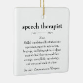 Spraaktherapeut Definitie Bedankt Gift Keramisch Ornament (Rechts)