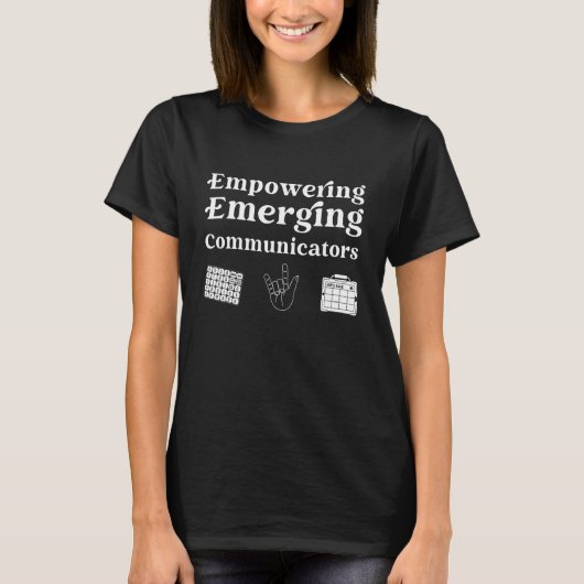 Spraaktherapie AAC SLP Communicatie Assistive TEC T-shirt (Voorkant)