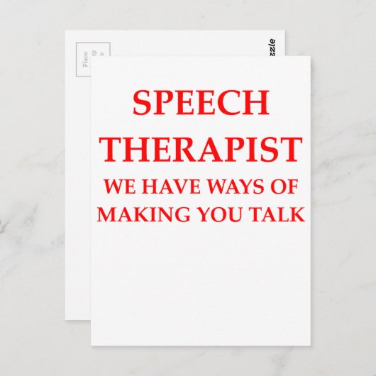 spraaktherapie briefkaart (Voorkant / Achterkant)
