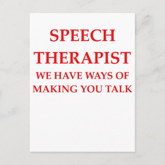 spraaktherapie briefkaart (Voorkant)
