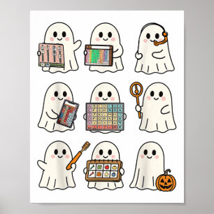 Spraaktherapie Halloween Spook Spraak Taal Pat Poster