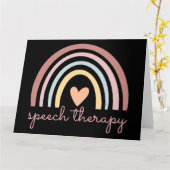 Spraaktherapie I - Boho Regenboog Kaart (Gele Bloem)