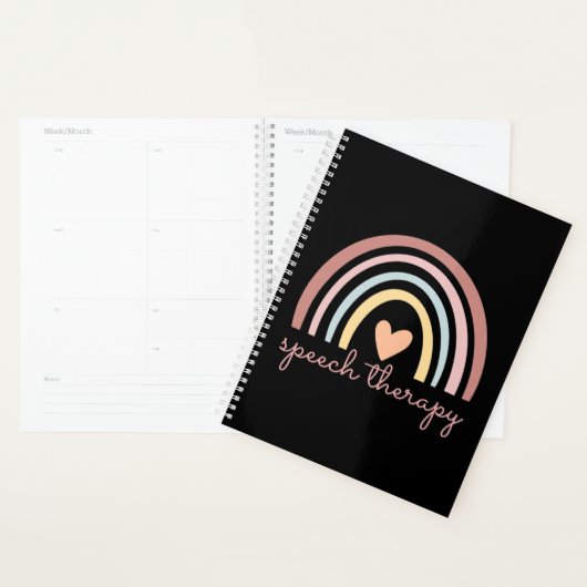 Spraaktherapie I - Boho Regenboog Planner (Display)