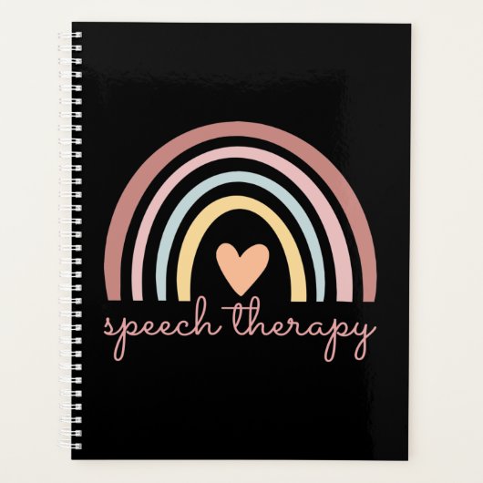 Spraaktherapie I - Boho Regenboog Planner (Voorkant)