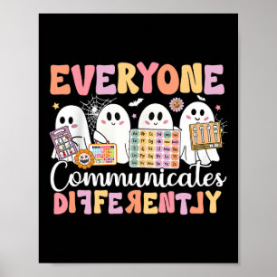 Spraaktherapie Iedereen communiceert anders ha Poster